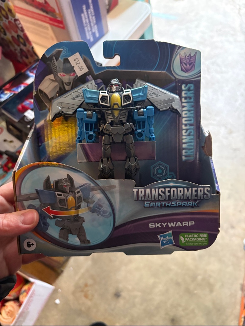 Nwt Hasbro Transformers Earthspark Skywarp Action Figure - Blue